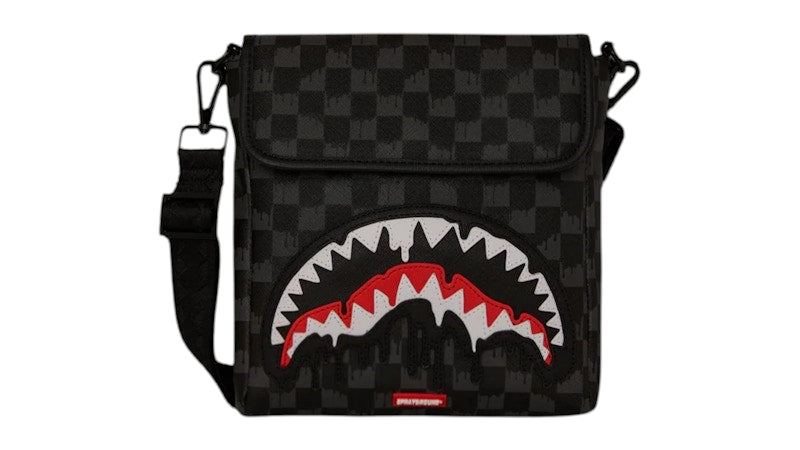 Sprayground Sharks In Paris Thunderdrip Messenger Sling Black