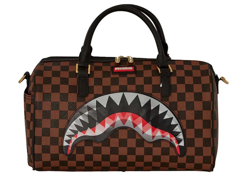 Sprayground Sip Lenticular Chomp Duffle Brown