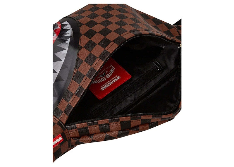 Sprayground Sip Lenticular Chomp Savvy Crossbody Brown