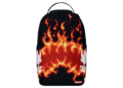 Sprayground Skull Destroyer (DLXSR) Backpack Black/Red-Orange