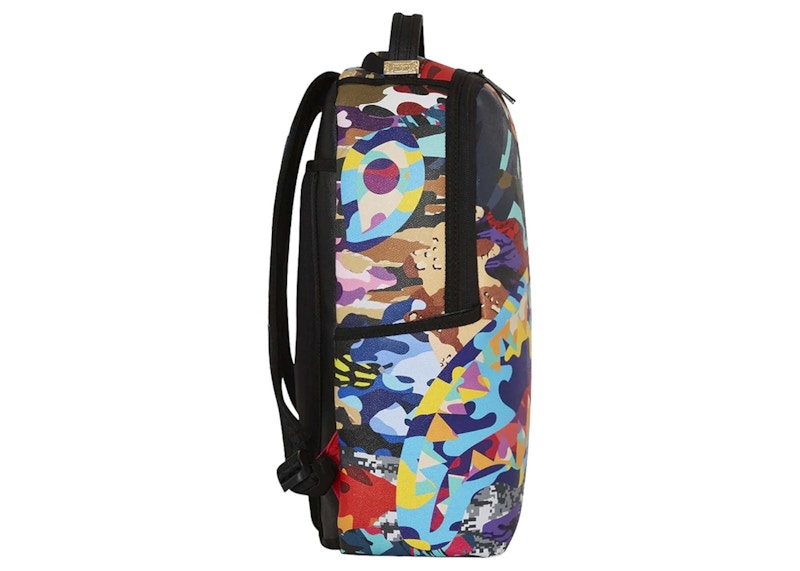 Sprayground Sliced And Diced Camo Backpack Multi Camo