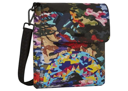 Sprayground Sliced And Diced Camo Messenger Bag Multicolor