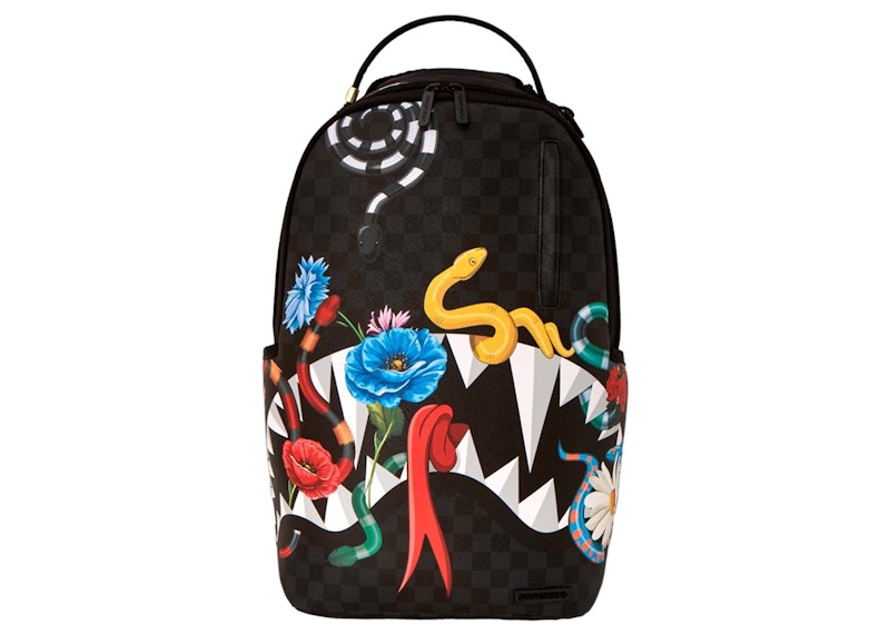 Sprayground Snake On A Bag Jardin D'Eden Backpack Black/Red