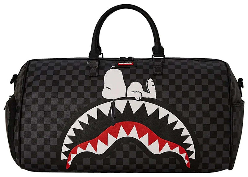 Sprayground Snoopy Chillin Large Duffle Black