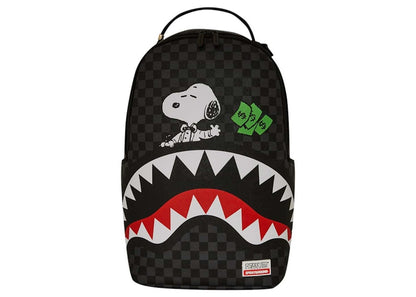 Sprayground Snoopy Top Shark Money DLXSV Backpack Black/Grey