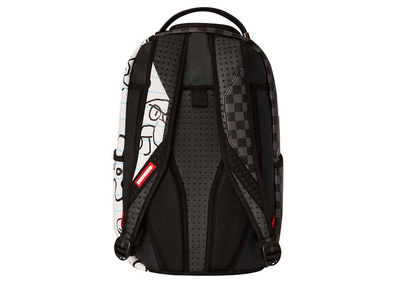 Sprayground Sponge Bob Doodle Reveal Backpack Grey/White