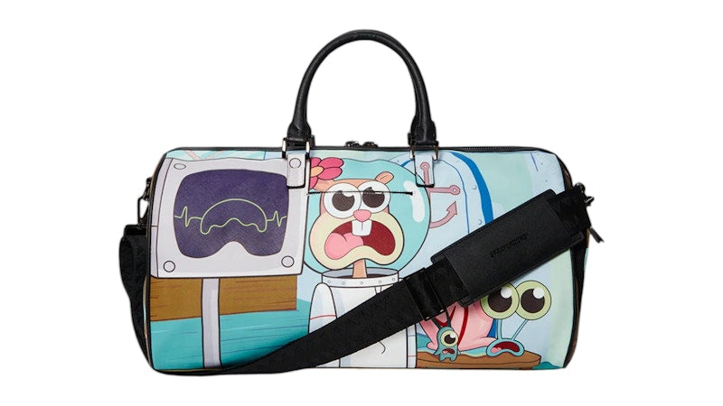 Sprayground Spongebob Shark Crew Emperor Duffle Multicolor