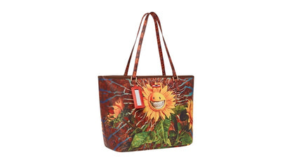 Sprayground Sunflower Grin Ron English Collab Tote Multicolor