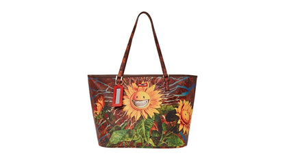 Sprayground Sunflower Grin Ron English Collab Tote Multicolor