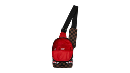 Sprayground The Private Jet Shark Club Backpack Sling Bag Multicolor
