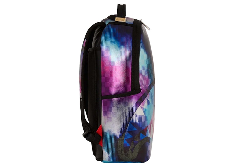 Sprayground Tye Check Sharkclub Electronica Backpack Multicolor