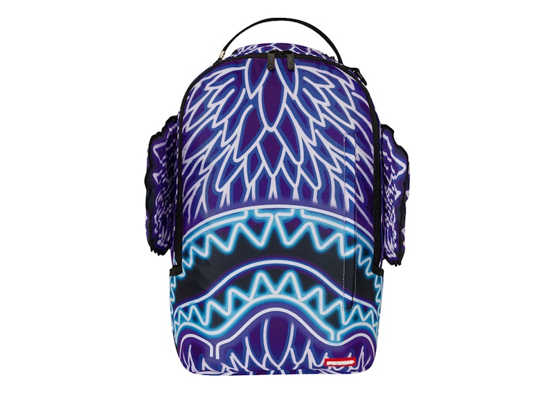 Sprayground Wings Of The Neon Slayer DLX Backpack Purple/Blue