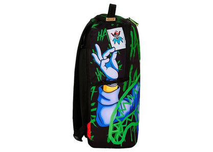 Sprayground x Batman Joker Hahahahaha Slime (DLXSR) Backpack Black/Green/Blue