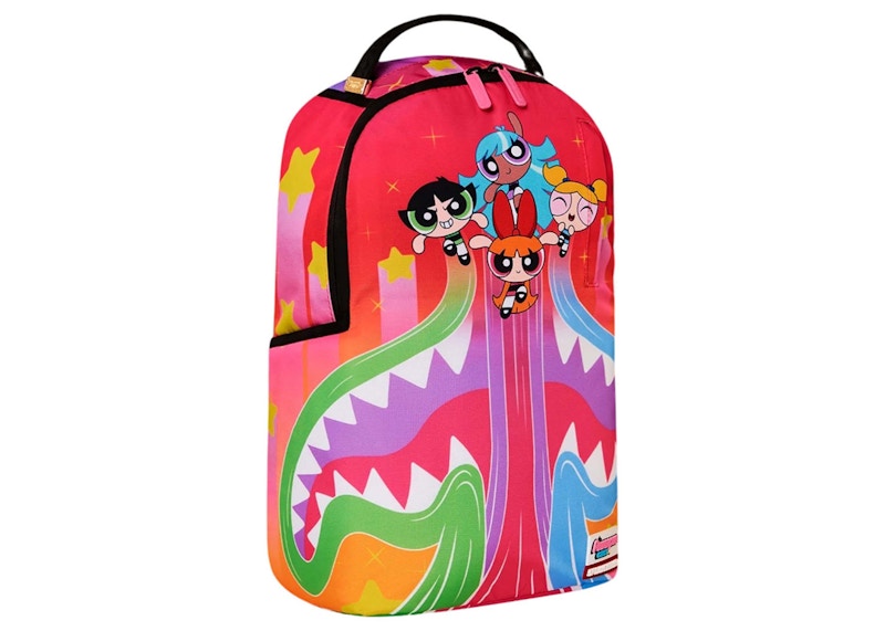 Sprayground x Power Puff Girls Sharkmouth Flying Trails Busting Out (DLXSR) Backpack Pink/Multi