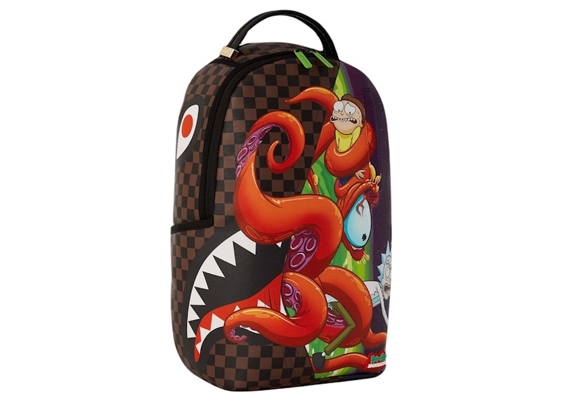 Sprayground x Rick & Morty Stuck In A Pickle (DLXV) Backpack Brown/Red/Green