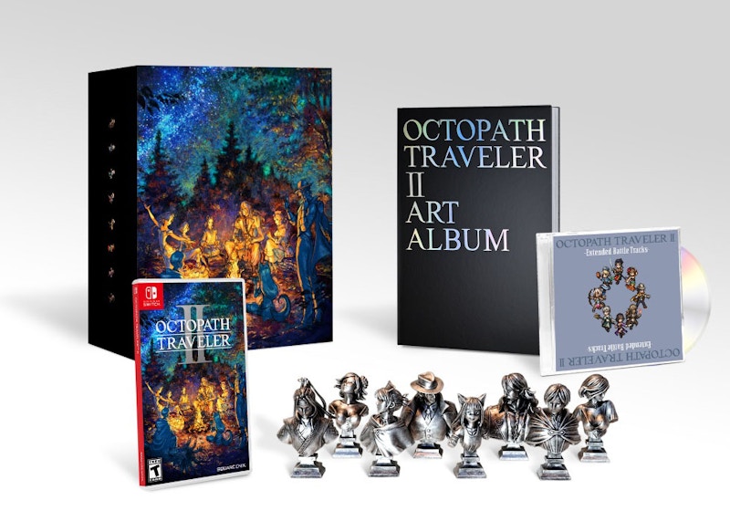 Square Enix Nintendo Switch Octopath Traveler II Collector's Edition Set Video Game Bundle