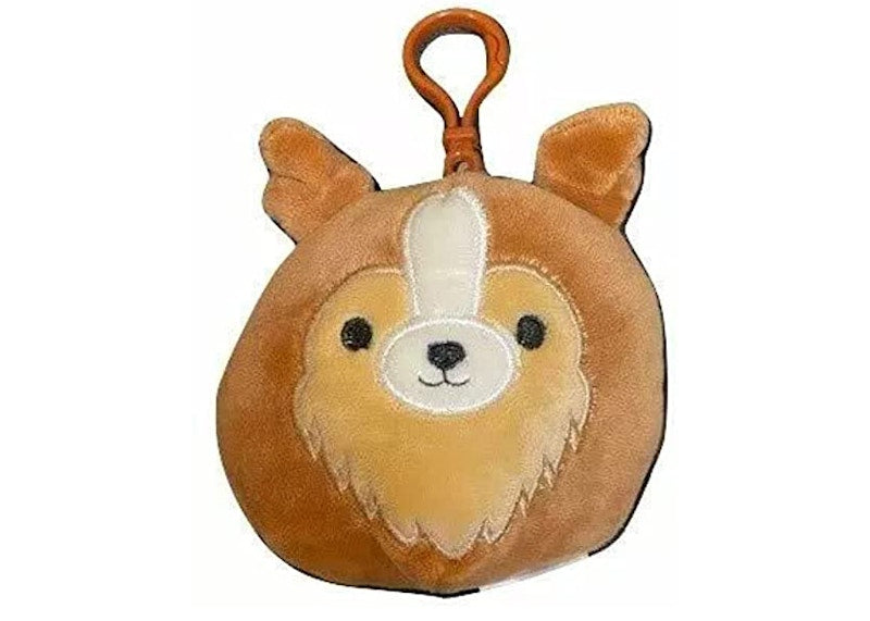 Squishmallow Andres The Sheltie 3.5 Inch Clip On Plush