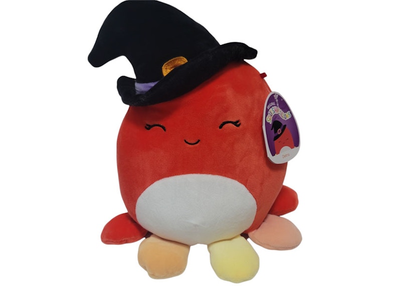 Squishmallow Detra The Octopus Witch 8 Inch Plush Orange