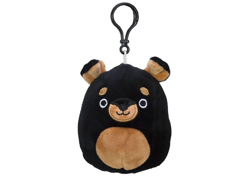 Squishmallow Mateo The Rottweiler 3.5 Inch Clip On Plush