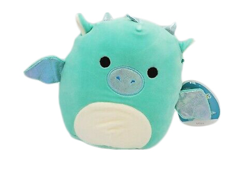 Squishmallow Miles The Aqua Dragon 3.5 Inch Clip On Plush
