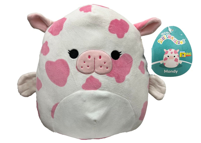 Squishmallow Mondy the Seacow 12" 2022 SDCC Exclusive Plush Pink/White