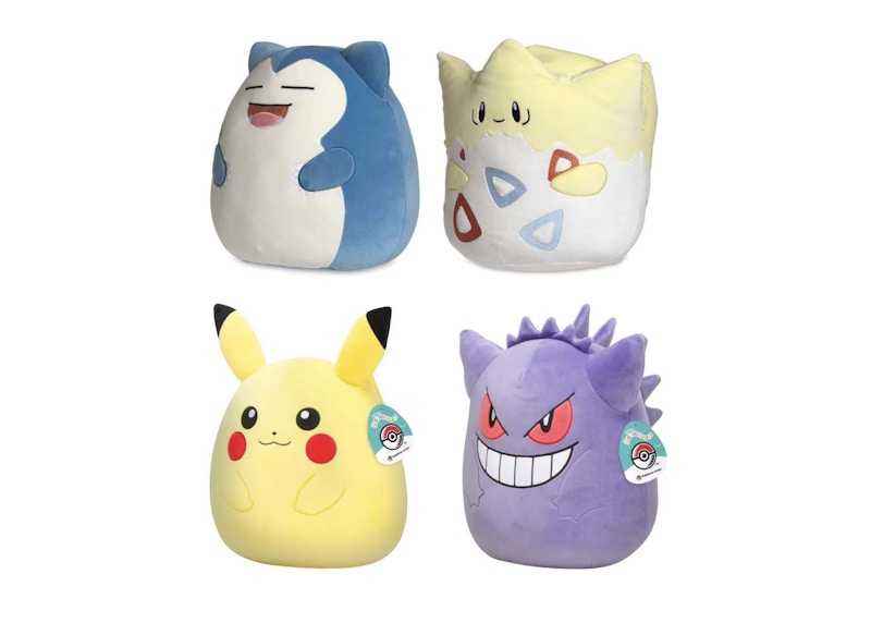 Squishmallow Pokemon Center Snorlax, Togepi, Pikachu and Snorlax 12" Pokemon Center Exclusive Plush Set