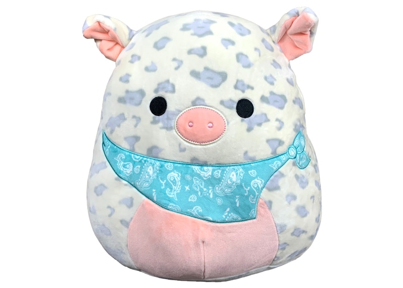 Squishmallow Rosie The Pig 8 Inch (With Bandana) Plush White/Turquoise