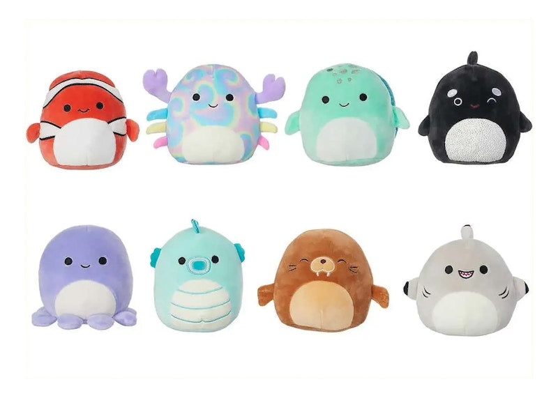 Squishmallow Seallife 5" Mini Plush 8-Pack