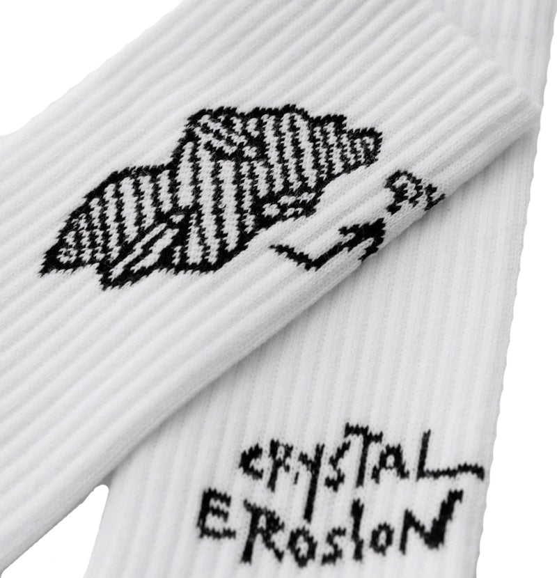 Stampd x Daniel Arsham AHS Erosion Sock White