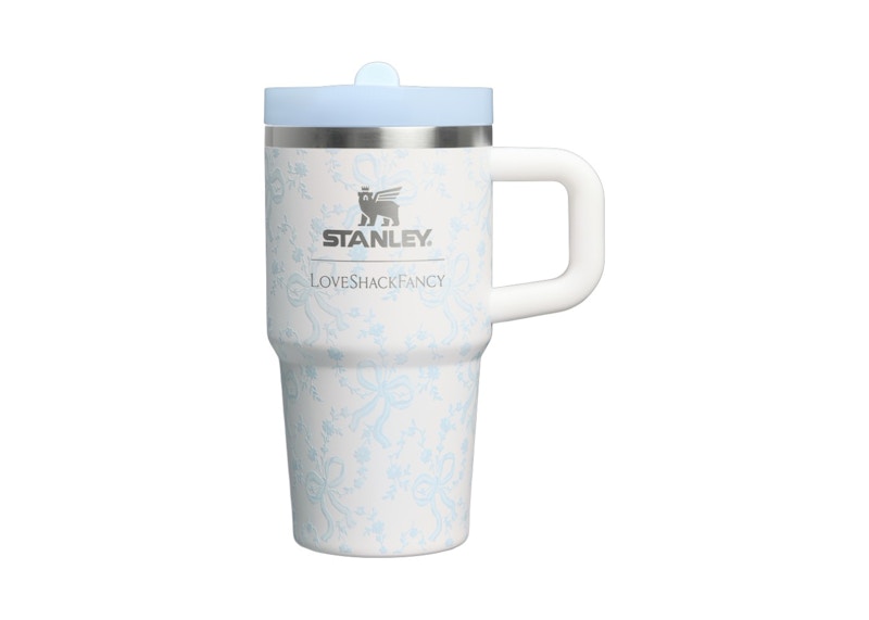 Stanley 1913 x LoveShackFancy Holiday Quencher ProTour Flip Straw 20oz Tumbler Coquette Bow Winter Ice