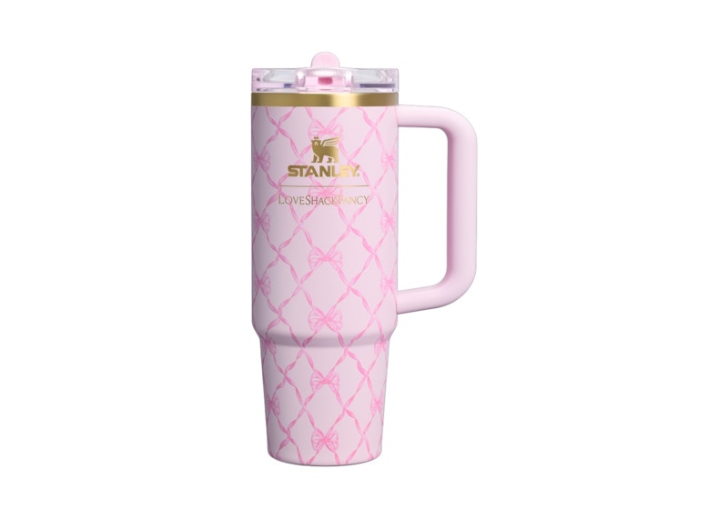 Stanley 1913 x LoveShackFancy Holiday Quencher ProTour Flip Straw 30oz Tumbler Baby Bow Pink Peppermint