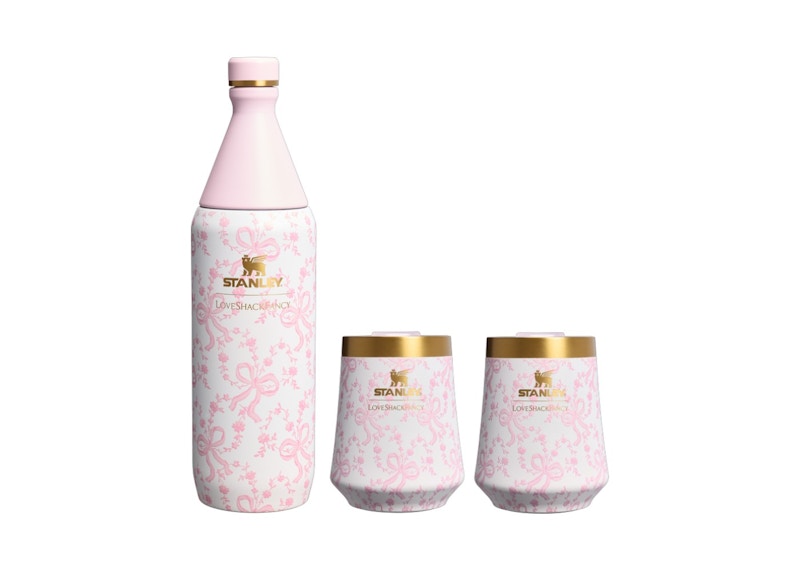 Stanley 1913 x LoveShackFancy Holiday Reserve All Day 34oz Wine Set Coquette Bow Chantilly