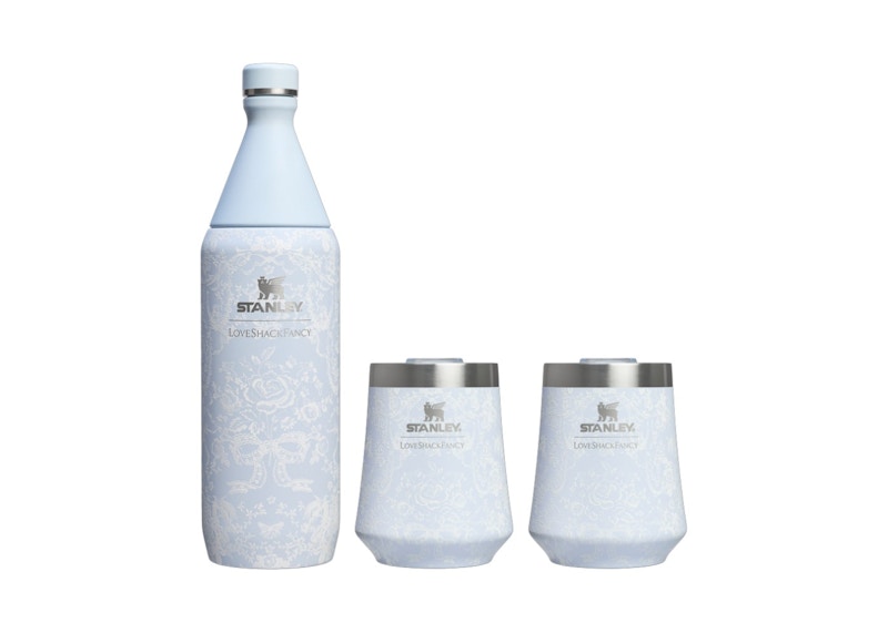 Stanley 1913 x LoveShackFancy Holiday Reserve All Day 34oz Wine Set Toscana Toile Alpine Blue