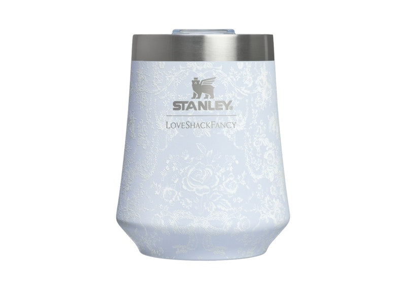 Stanley 1913 x LoveShackFancy Holiday Reserve Wine 11oz Tumbler Toscana Toile Alpine Blue