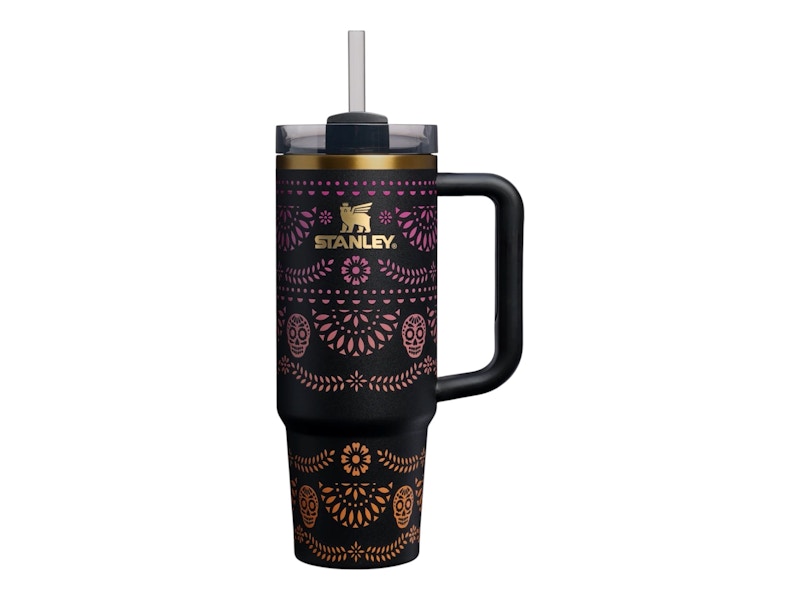 Stanley Dia de Muertos Quencher H2.0 FlowState 30oz Tumbler Midnight Catrina