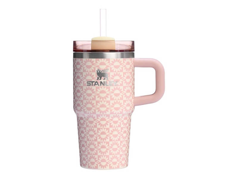 Stanley Flowstate Quencher 20oz Tumbler Peach Whip Sunflower