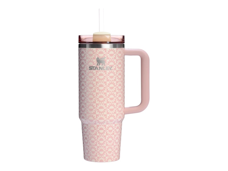 Stanley Flowstate Quencher 30oz Tumbler Peach Whip Sunflower