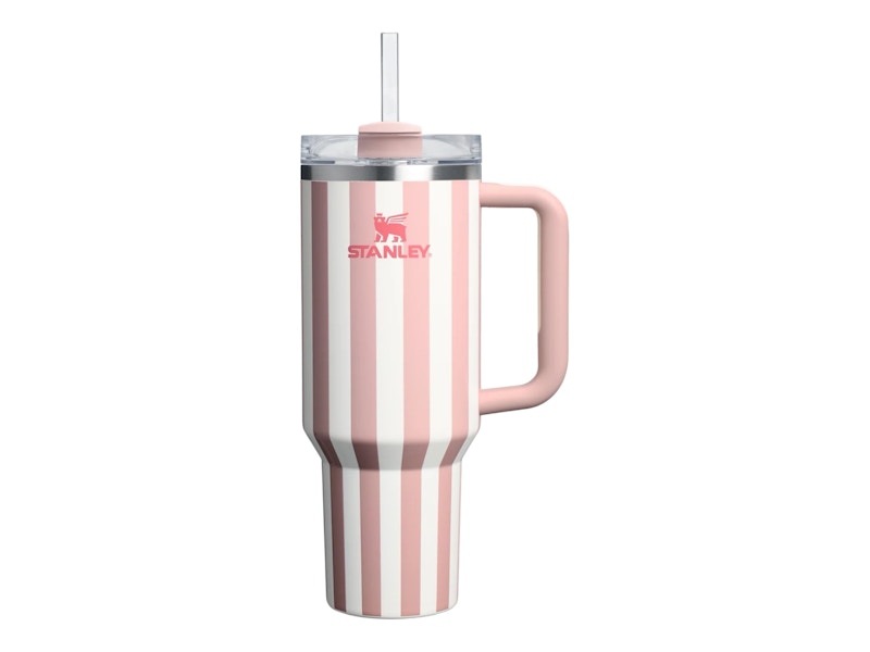 Stanley Flowstate Quencher 40oz Tumbler Peach Whip Cabana Gloss