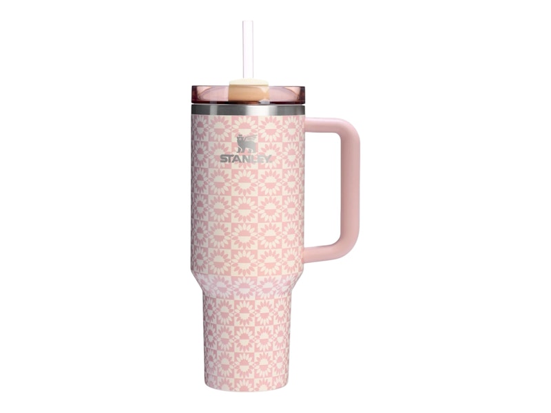 Stanley Flowstate Quencher 40oz Tumbler Peach Whip Sunflower