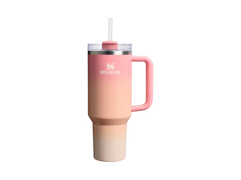 Stanley Flowstate Quencher 40oz Tumbler Pink Mesa Sunset