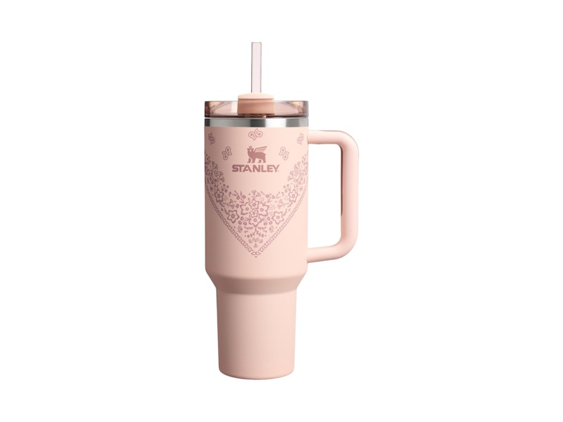 Stanley Mesa Rose Collection Flowstate Quencher 40oz Tumbler Conch Floral