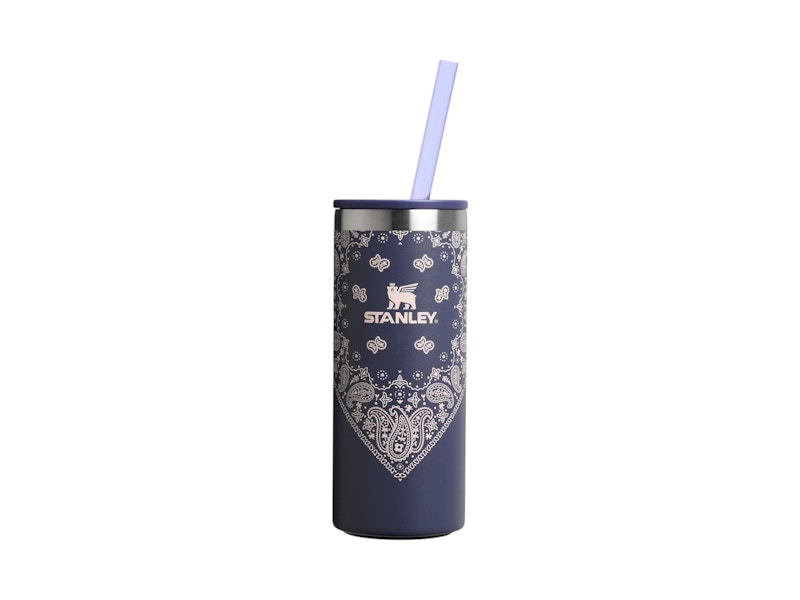 Stanley Mesa Rose Collection The Everyday Slim Can 10oz Cooler Cup Blue Corn Paisley
