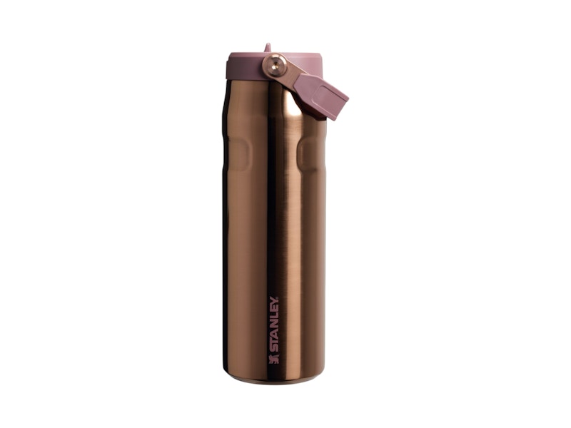 Stanley Mesa Rose Collection The Iceflow 24oz Bottle With Flip Straw Lid Polished Rose Gold