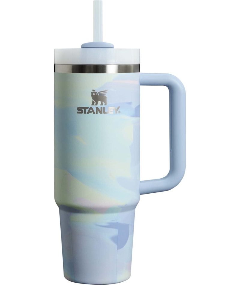 Stanley The Clean Slate Flowstate Quencher 30oz Tumbler Cool Serene Brushstroke