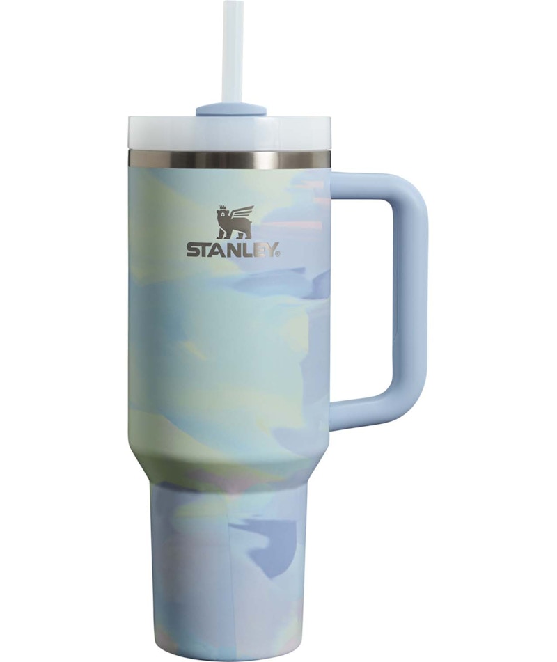 Stanley The Clean Slate Flowstate Quencher 40oz Tumbler Cool Serene Brushstroke