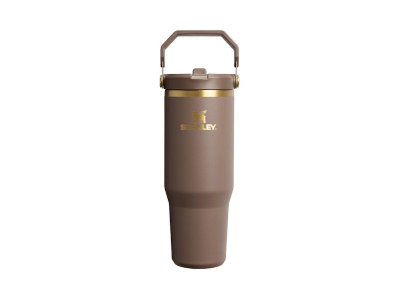 Stanley The IceFlow Flip Straw 30oz Tumbler Espresso Gold