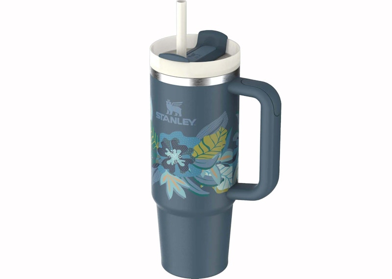 Stanley The Mother's Day Flowstate Quencher 30oz Tumbler Blue Spruce Tropic