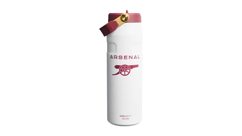 Stanley x Arsenal IceFlow Bottle Flip Straw 2.0 24oz Tumbler Arsenal Homage
