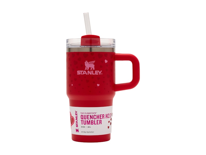 Stanley x Target Exclusive Valentines Day Flowstate Quencher 20oz Tumbler Ruby Hearts