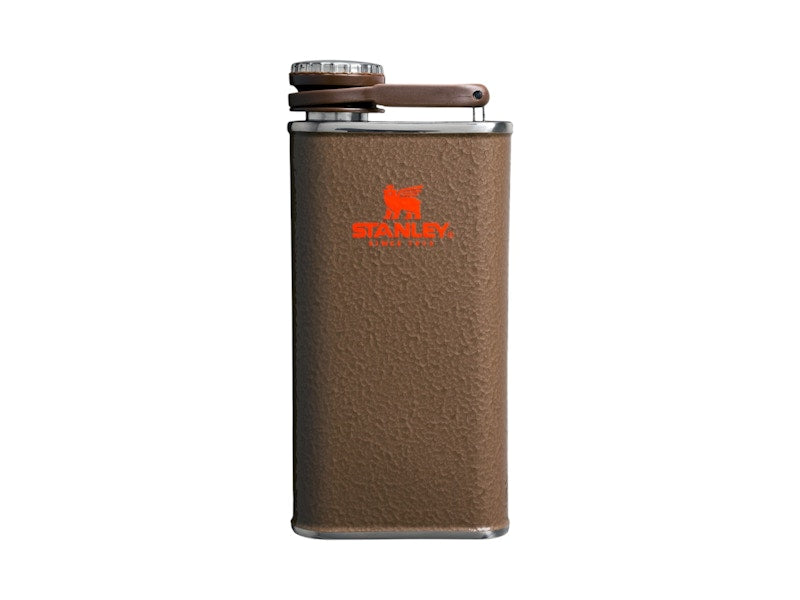 Stanley x The Post Malone Easy Fill 8oz Flask Post Malone Hammertone Coyote Brown